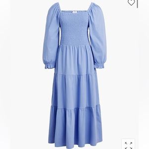 New! J. Crew tiered smocked midi Dress 18136